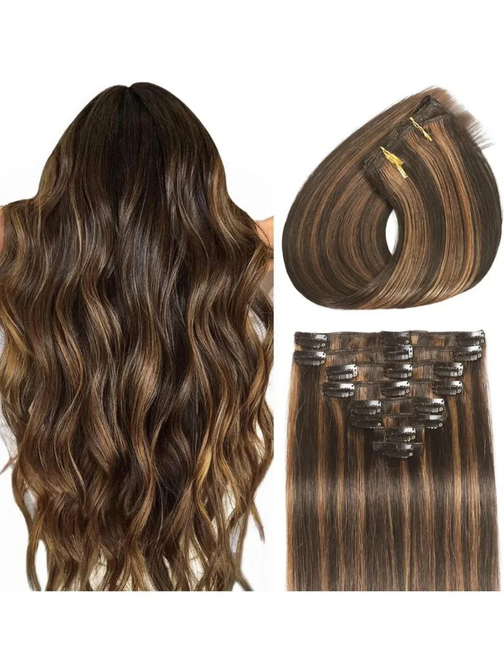 Seamless Clip-In Hair Extensions 16